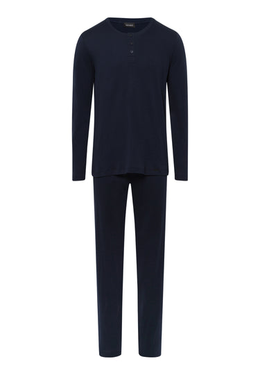 75097 Night & Day L/Slv Henley Pajama - 1610 Deep Navy